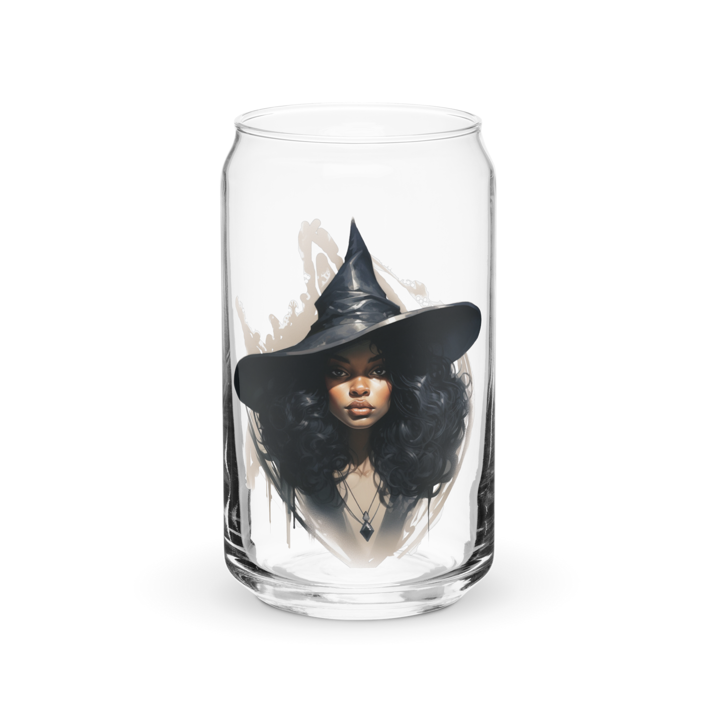 Maeve - 16 oz Fall Witch-Inspired Can-Shaped Glass