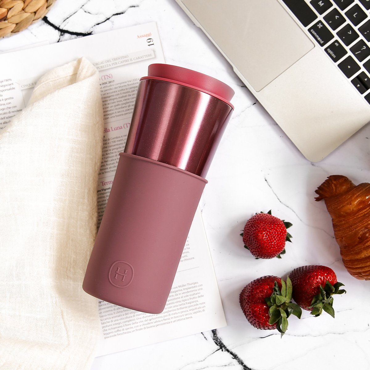 Rose Gold Travel Mug - Dusty Rose