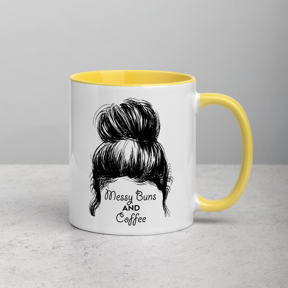 Messy Buns & Coffee Mug (Colored Inside) - Free Shipping