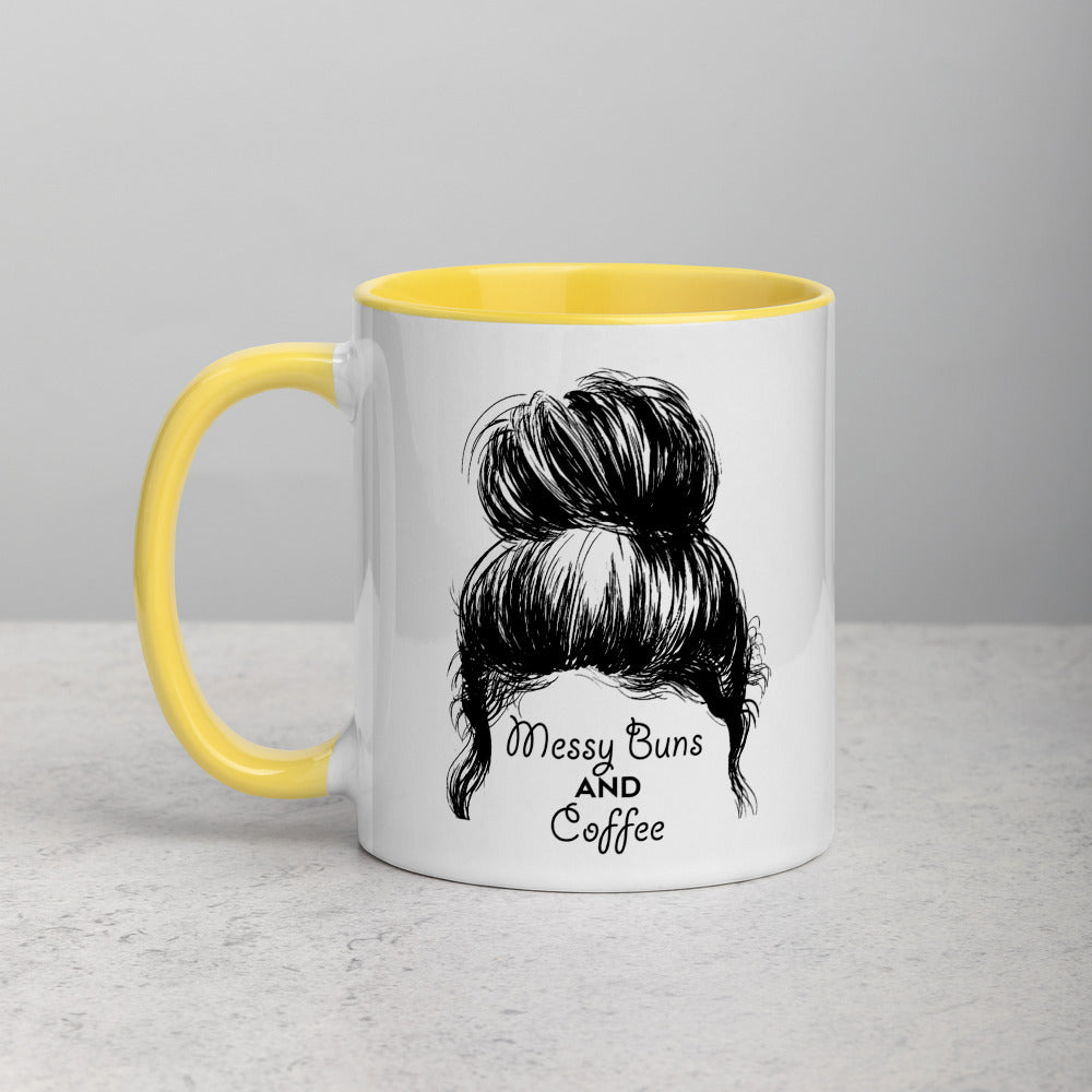 Messy Buns & Coffee Mug (Colored Inside) - Free Shipping