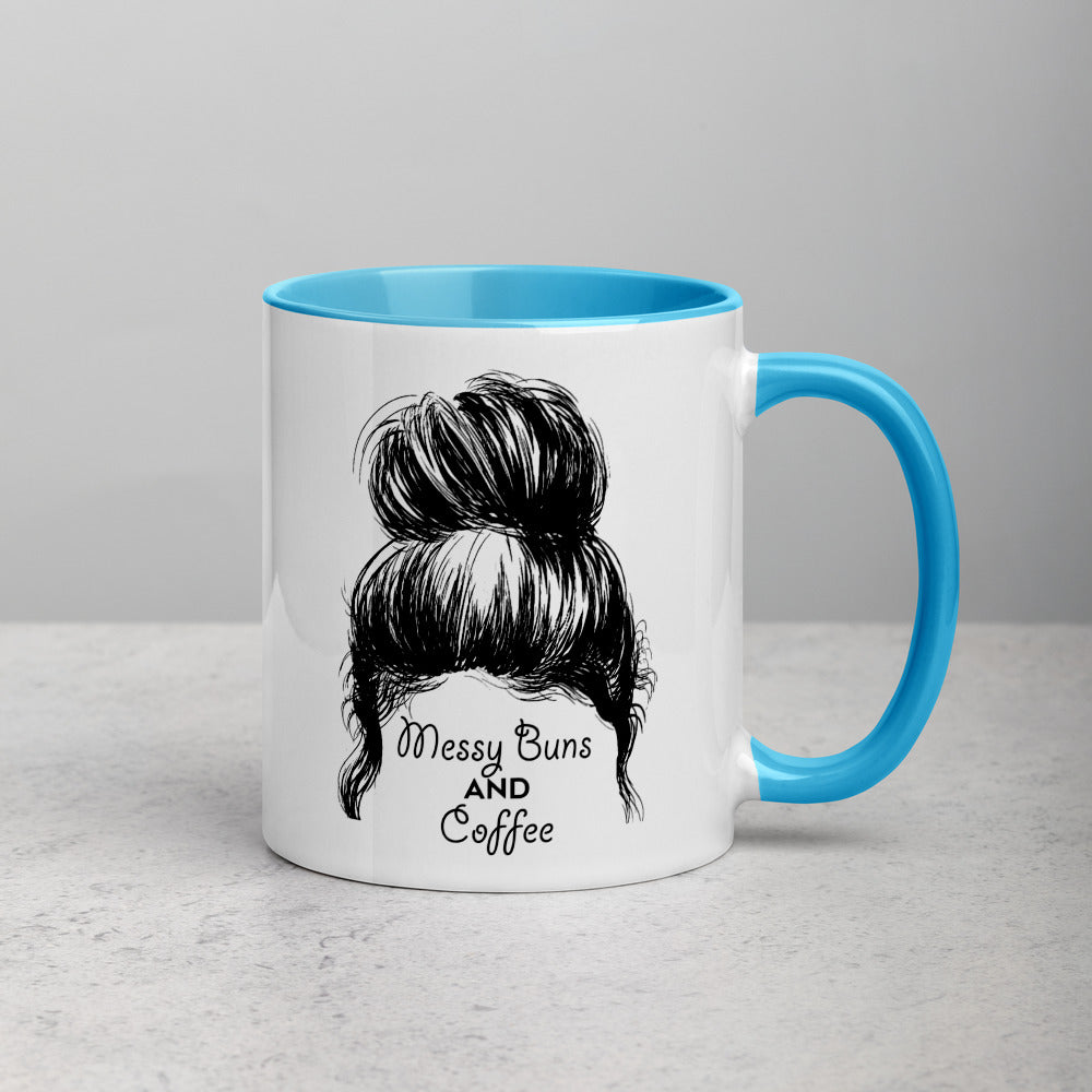 Messy Buns & Coffee Mug (Colored Inside) - Free Shipping