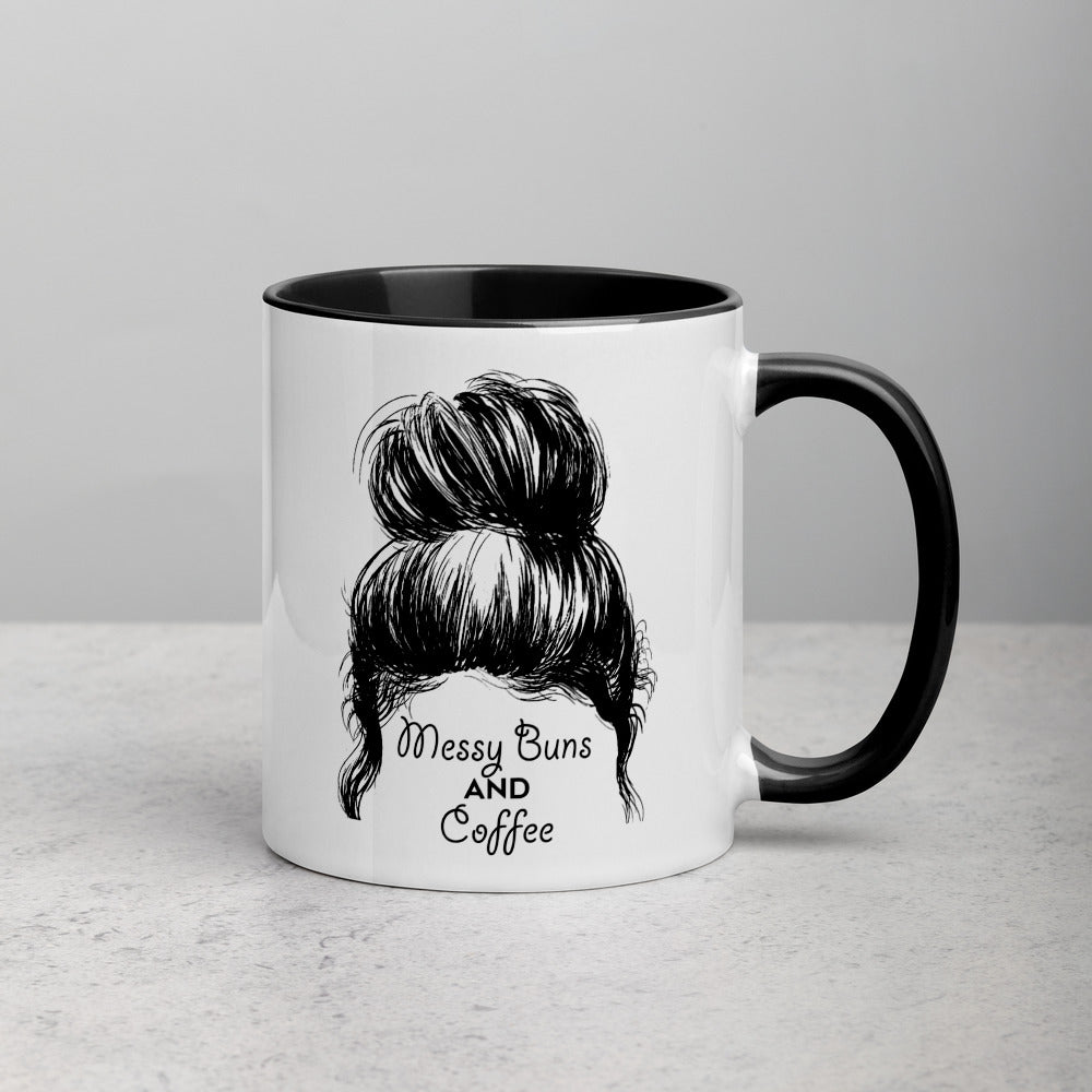 Messy Buns & Coffee Mug (Colored Inside) - Free Shipping