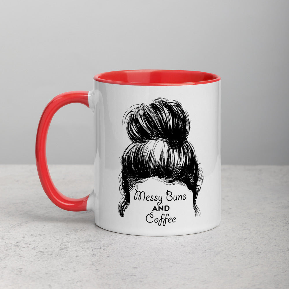 Messy Buns & Coffee Mug (Colored Inside) - Free Shipping