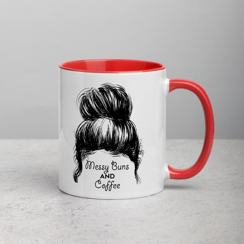 Messy Buns & Coffee Mug (Colored Inside) - Free Shipping