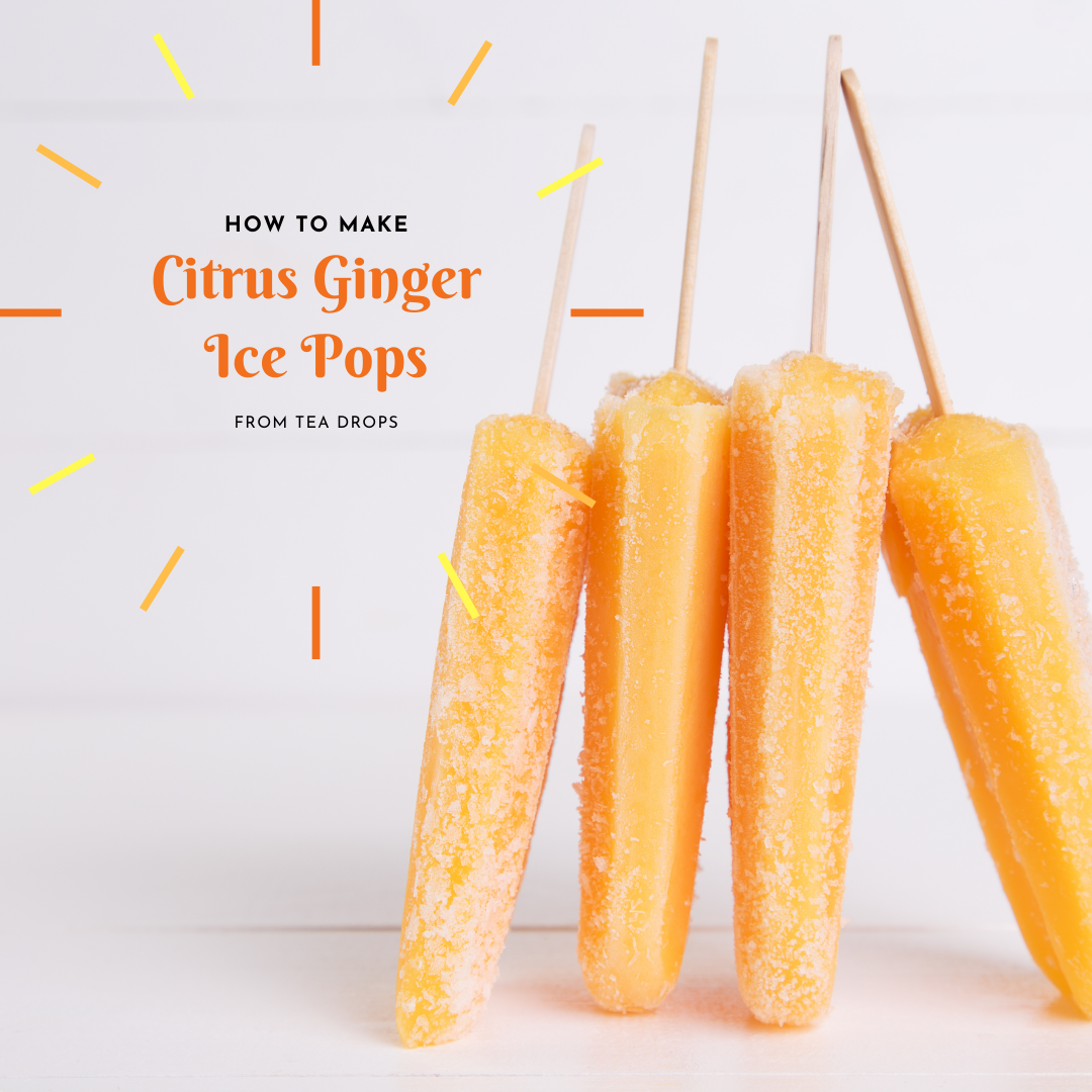 Citrus Ginger Ice Pops by Tea Drops