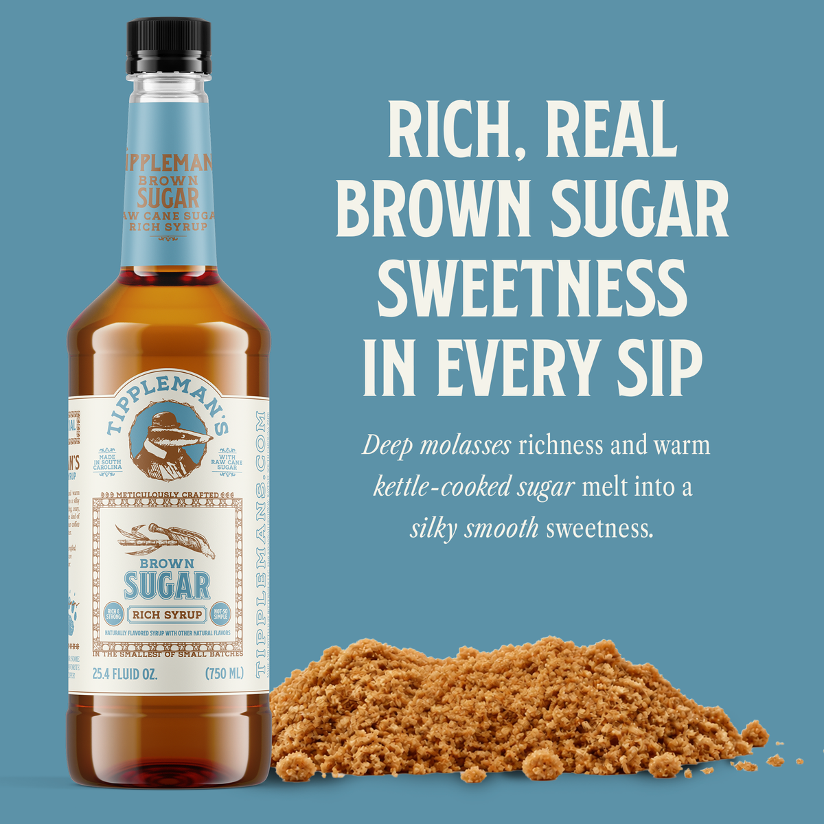 Tippleman’s Brown Sugar Syrup for coffee, lattes and cold brew