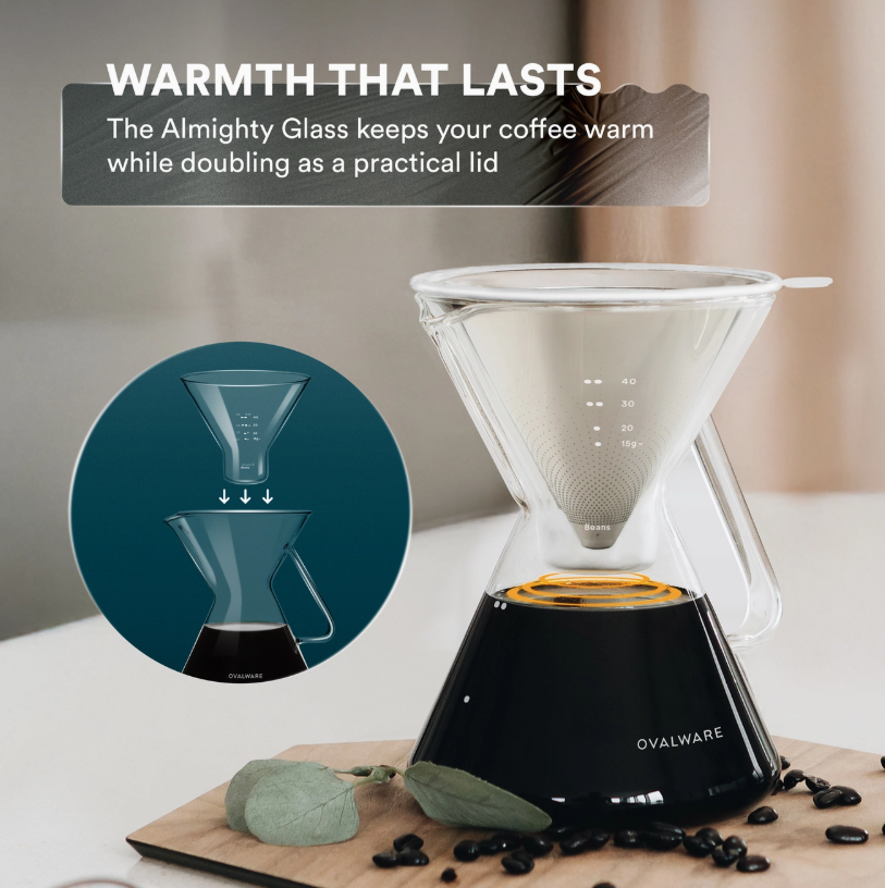 RJ3 Pour Over Coffee Maker with Filter