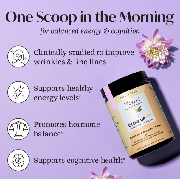 Glow Up AM Collagen Powder - Unflavored
