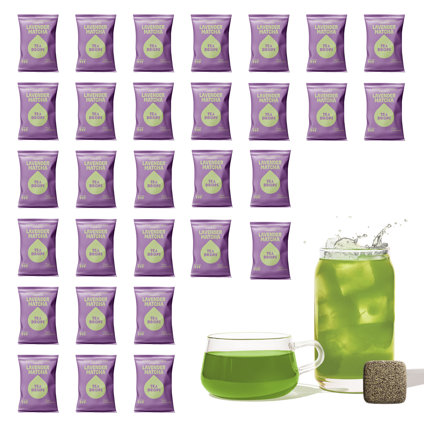 Lavender Matcha Tea Drops