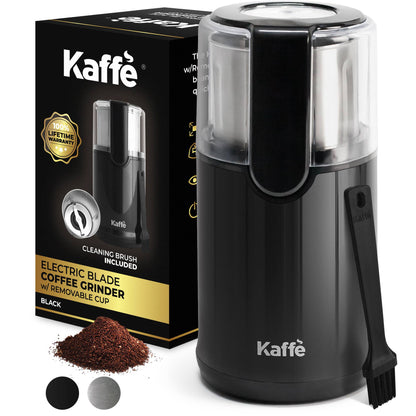 Kaffe Electric Blade Coffee Grinder w/ Removable Cup (4.5oz)
