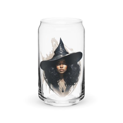 Maeve - 16 oz Fall Witch-Inspired Can-Shaped Glass