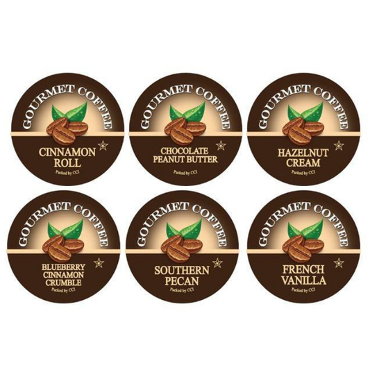 Flavor Lovers Coffee Variety Sampler - Gourmet Coffee Pods by Smart Sips