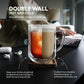 Ovalware Double Wall Glass Mug Set | 17 oz (Set of 2)