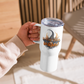 It's Fall Time, Witches! - 25 oz White Travel Mug with Handle