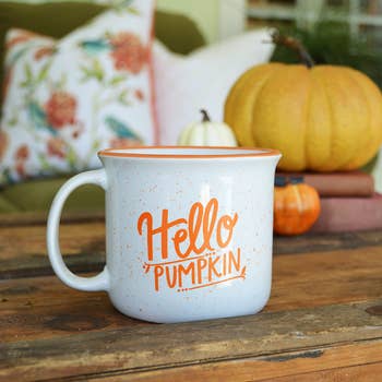 "Hello Pumpkin" Campfire Mug