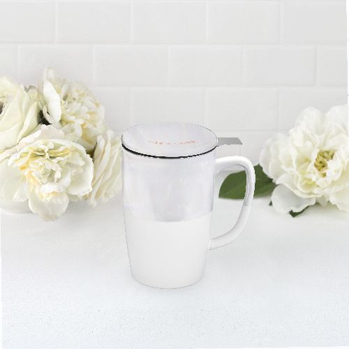 Delia™ Rise & Shine Tea Mug & Infuser Pinky Up®