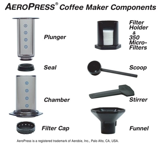 AeroPress Coffee Maker With Tote Bag