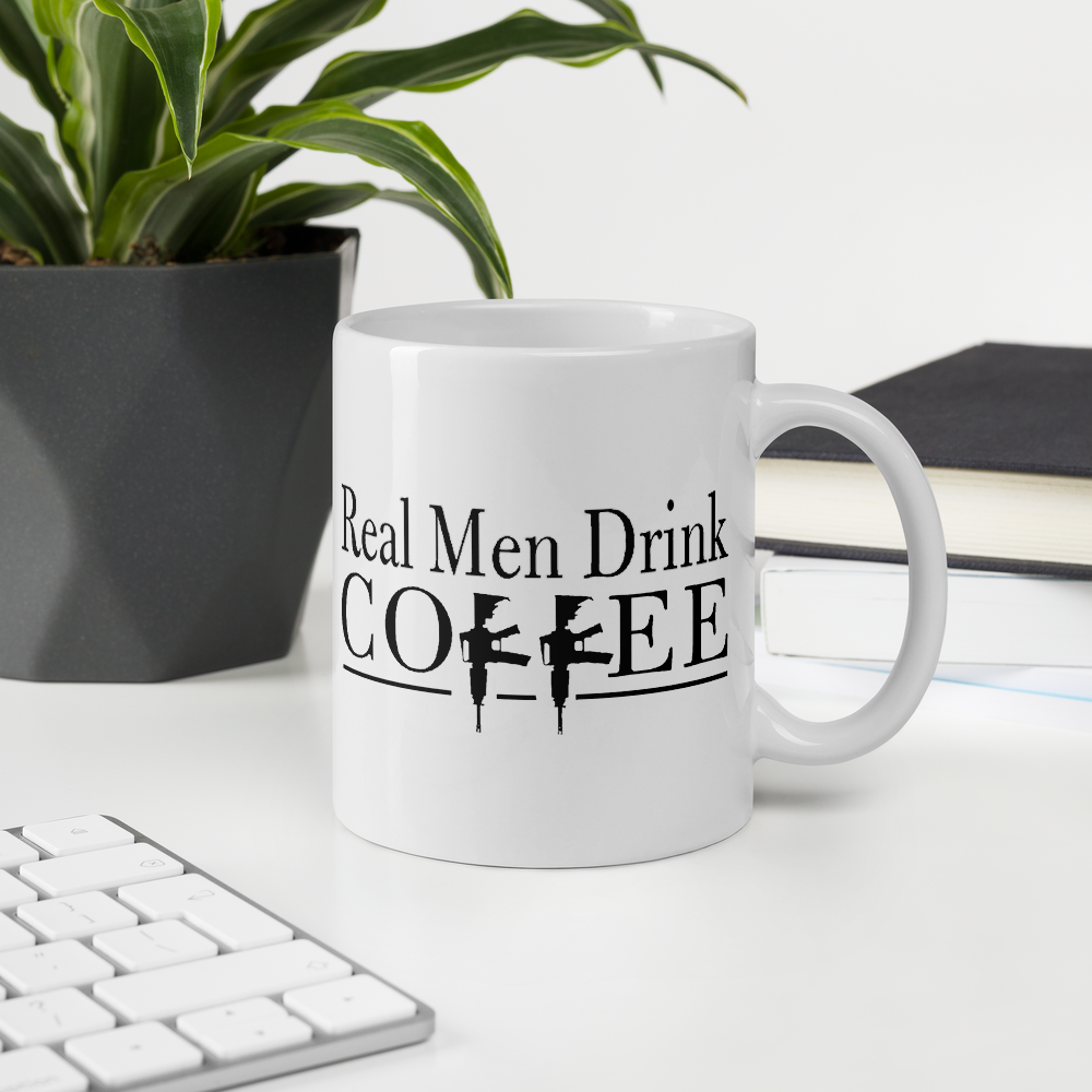 Real Men Drink Coffee Mug Free Shipping Great Mornings Coffee