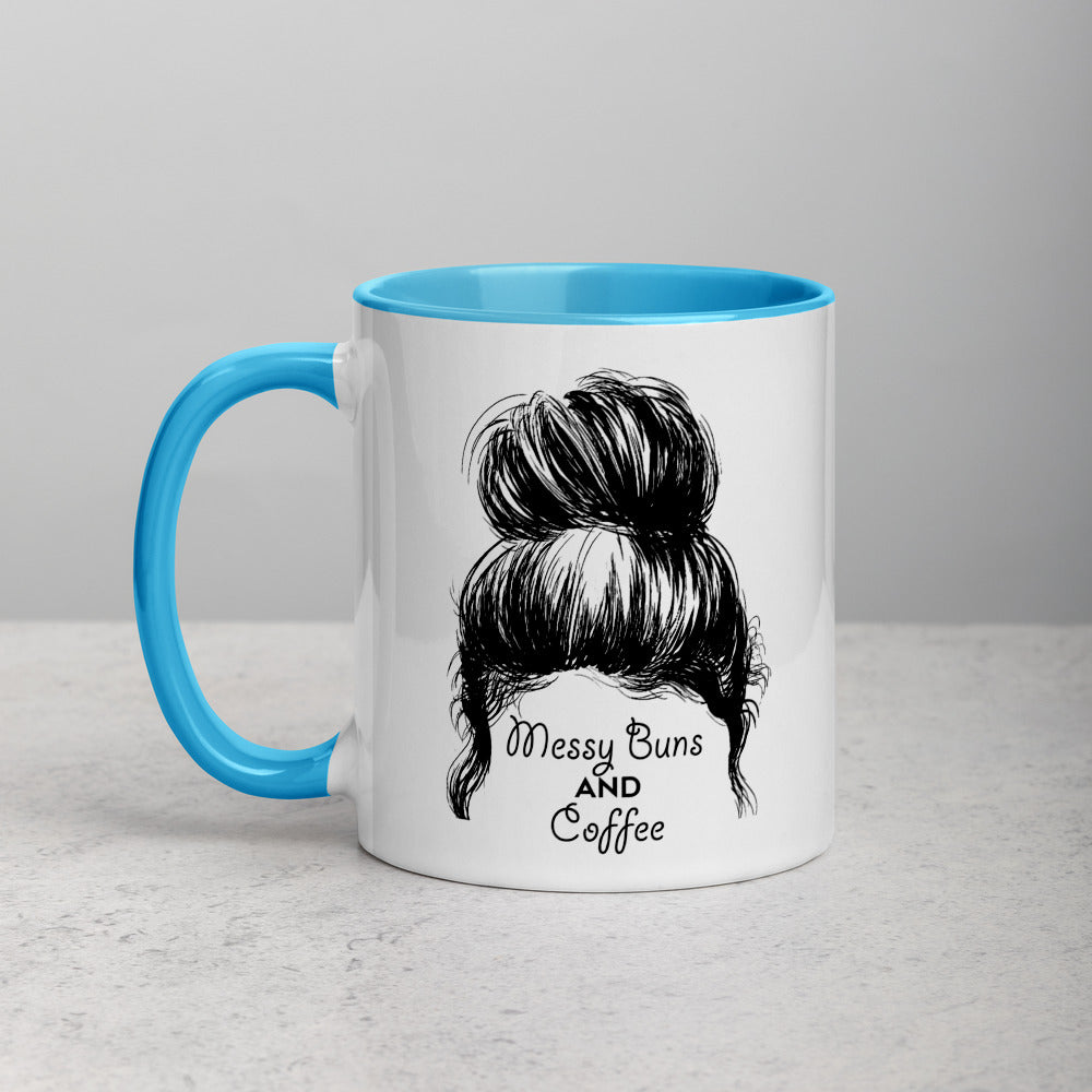Messy Buns & Coffee Mug (Colored Inside) - Free Shipping